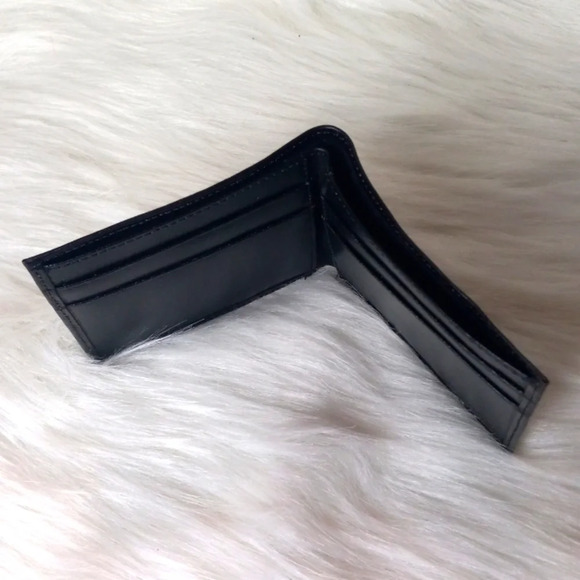 Mens Traditional Bifold Genuine Leather Wallet NWOT - Picture 4 of 5